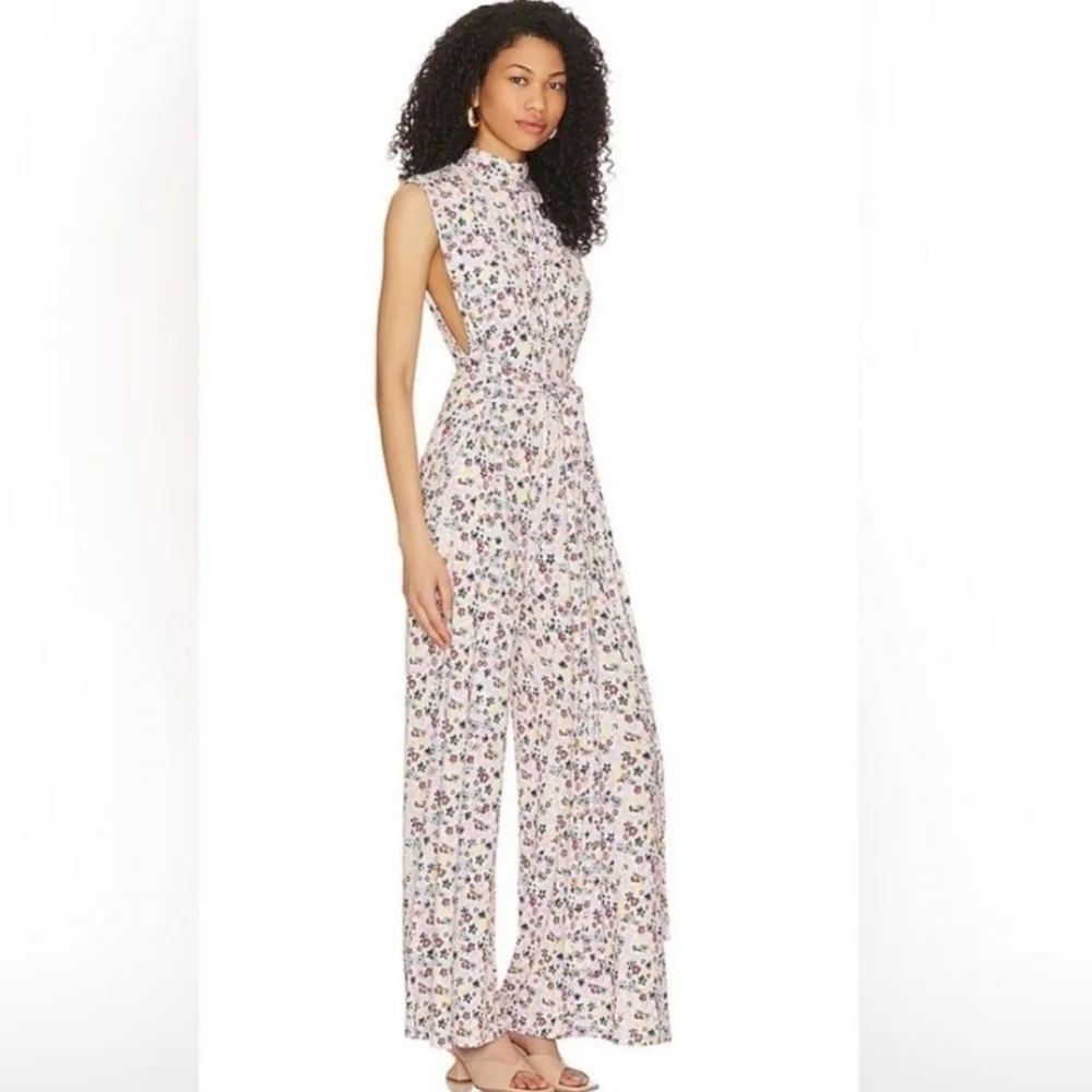 Free People Vibe Check One Piece In Ditzy Shell - Picture 4 of 7